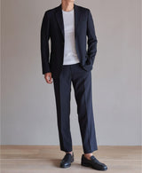 AM-4075 / Strong Twist Wool Stretch-Single Jacket