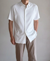 TM-6863/Mercerizing Cotton-Center Seam Wide Pants