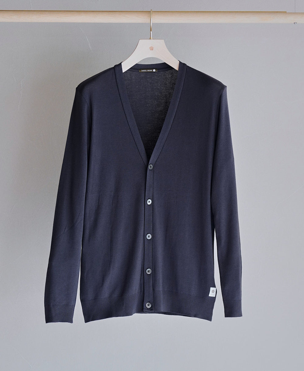 AUXCA.TRUNK ソフトリュクスカシミヤロングカーディガン AUXCA.TRUNK ソフトリュクスカシミヤロングカーディガン 透かし編み