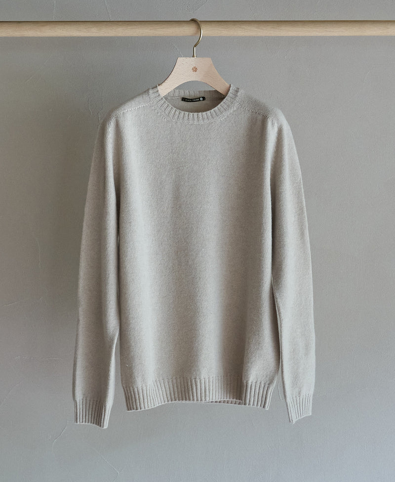 TL-1369/Wool Cashmere - Crew Neck Knit