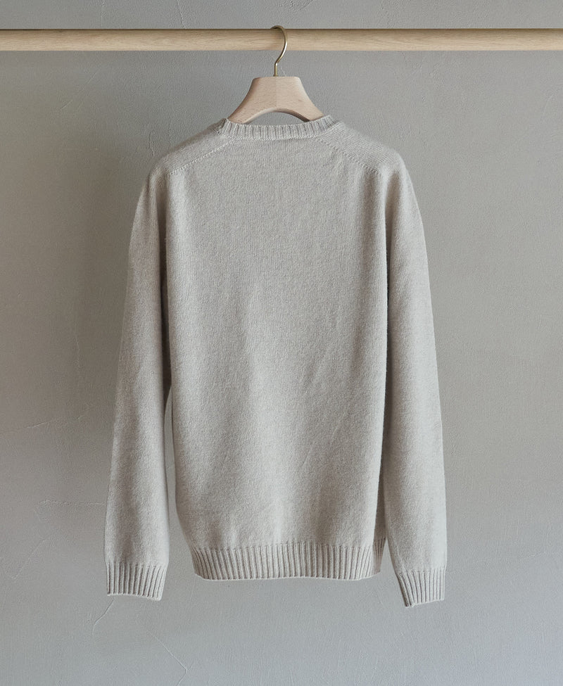 TL-1369/Wool Cashmere - Crew Neck Knit