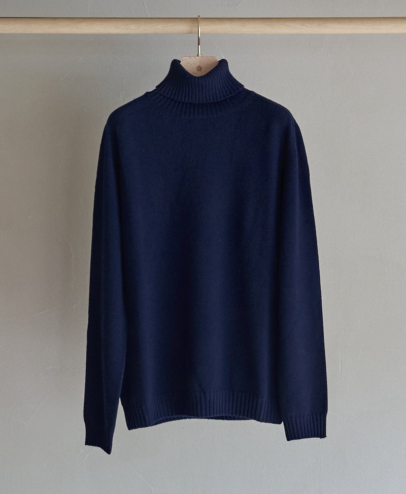 TL-1370/Wool Cashmere - Turtle Neck Knit