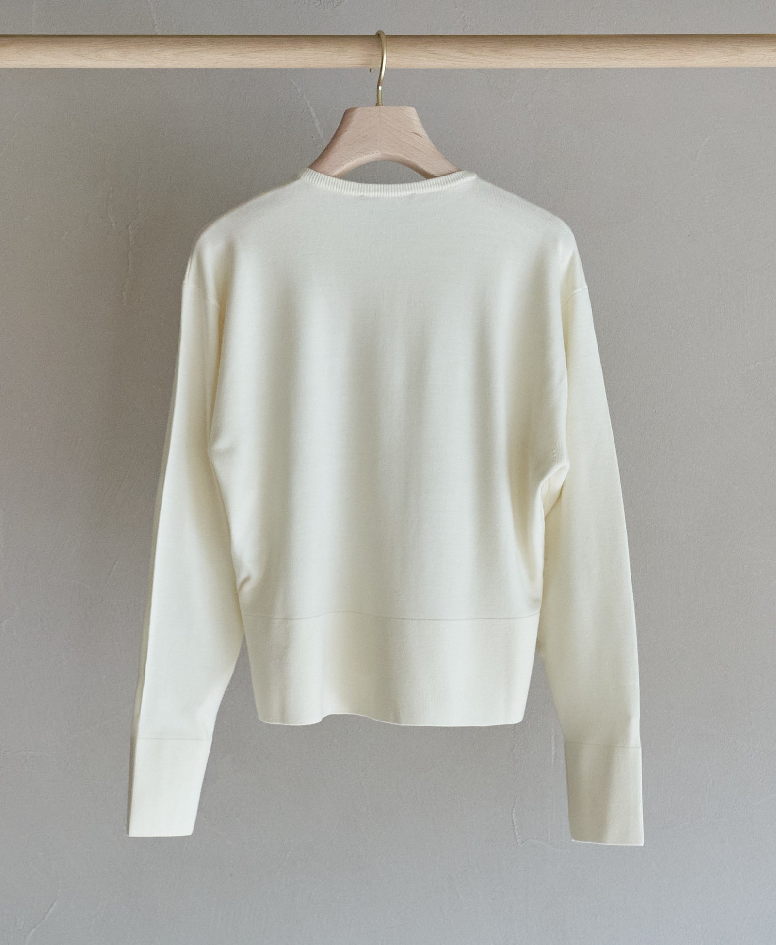TL-1368/WISH Wool-Crew Neck knit Cardigan – AUXCA. DESIGN
