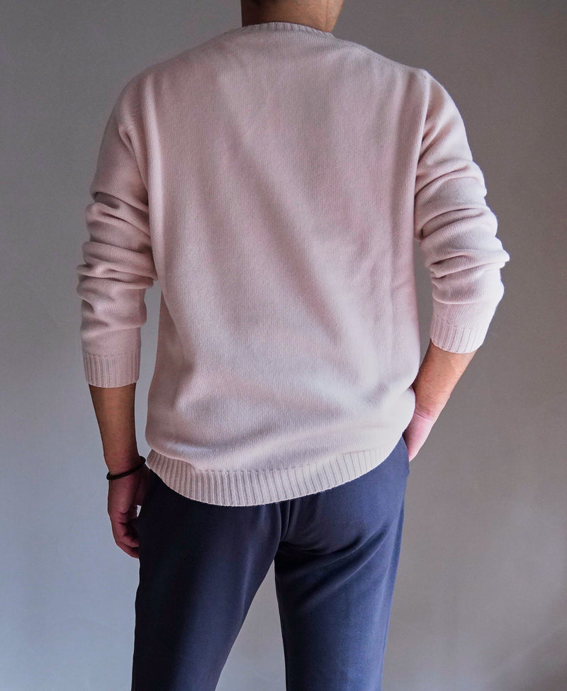 TL-1369/Wool Cashmere - Crew Neck Knit