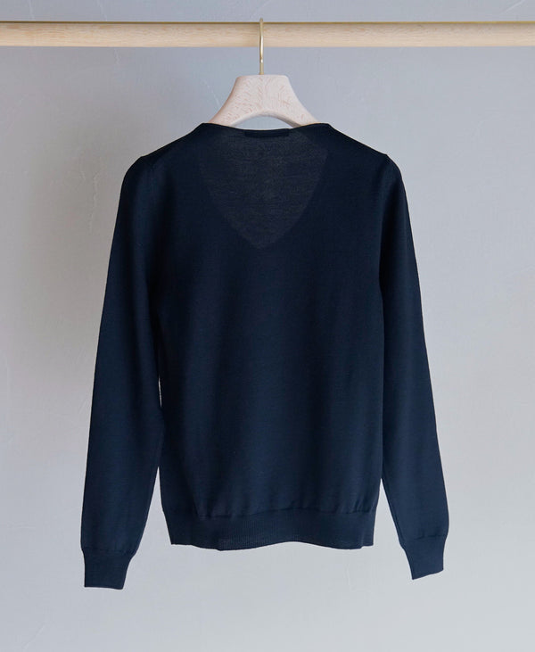 TL-9501/Wool 100-V Neck Knit