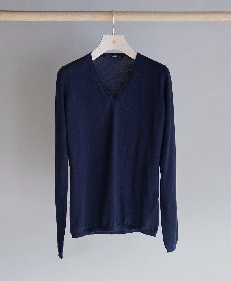 TL-001/Cashmere-Vneck knit