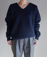 TM-9501 / Wool-V Neck Knit