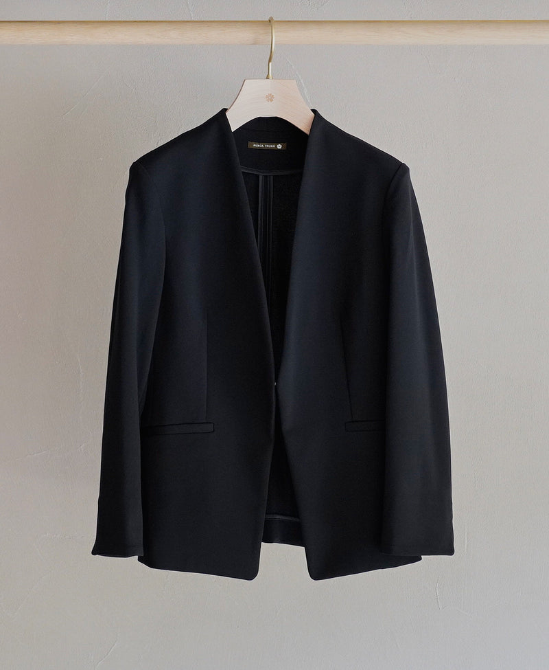 TL-4338/Dry Cotton Stretch-Nocollar Jacket