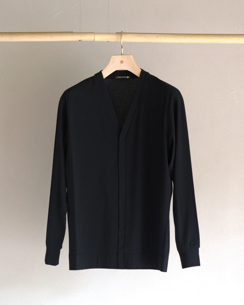 新品同様　malo 黒 カーディガン 長袖　コットン　100% TM-9858/Cotton Bare-Cardigan – AUXCA. DESIGN ONLINE STORE