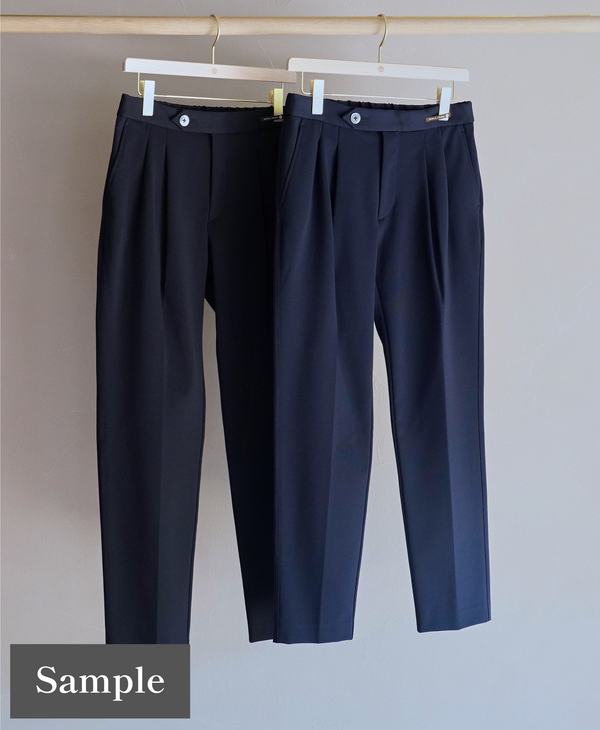 TM-6765 / Cotton Nylon Stretch Punch-Tapered Pants_Sample