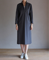 TL-3870/Cotton Backsatin-Skipper Long Shirt