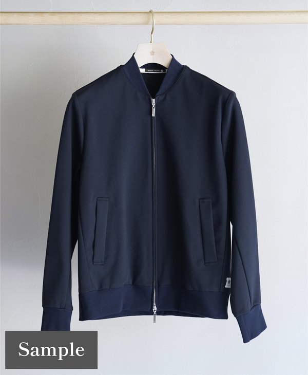 TM-9764/Cotton Nylon Stretch Punch-Baseball Jacket_Sample