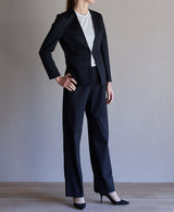 TL-4417/Cotton Nylon light Punch-Nocollar Jacket