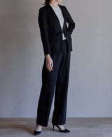 TL-4417/Cotton Nylon light Punch-Nocollar Jacket