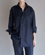 AU-3079/Wool Stretch-Shirt