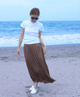 TL-7134/Viscose Smooth-Long Skirt