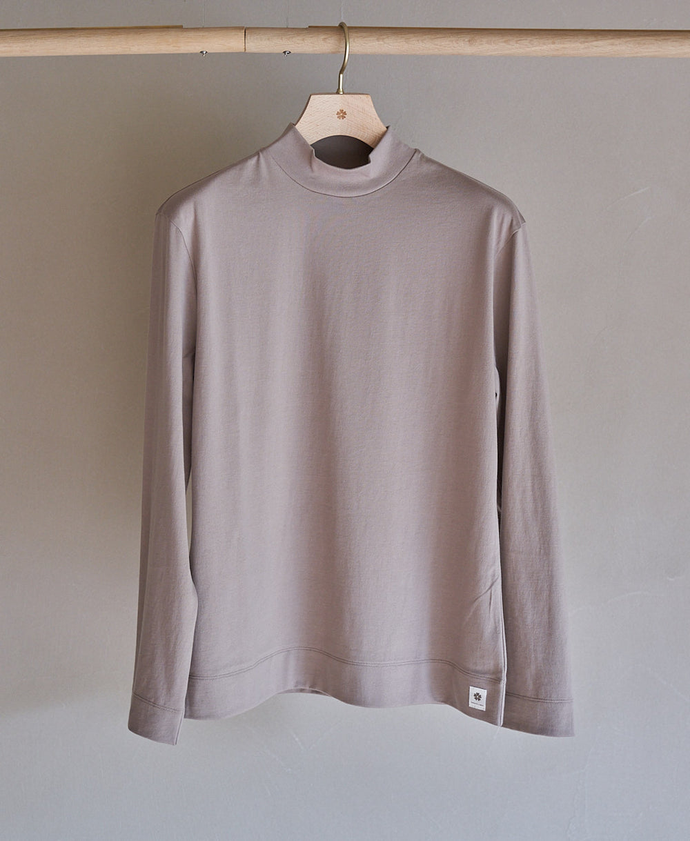 TMｰ9841/Single Soft-Fit ①_Mock neck Long Sleeve Tshirt – AUXCA