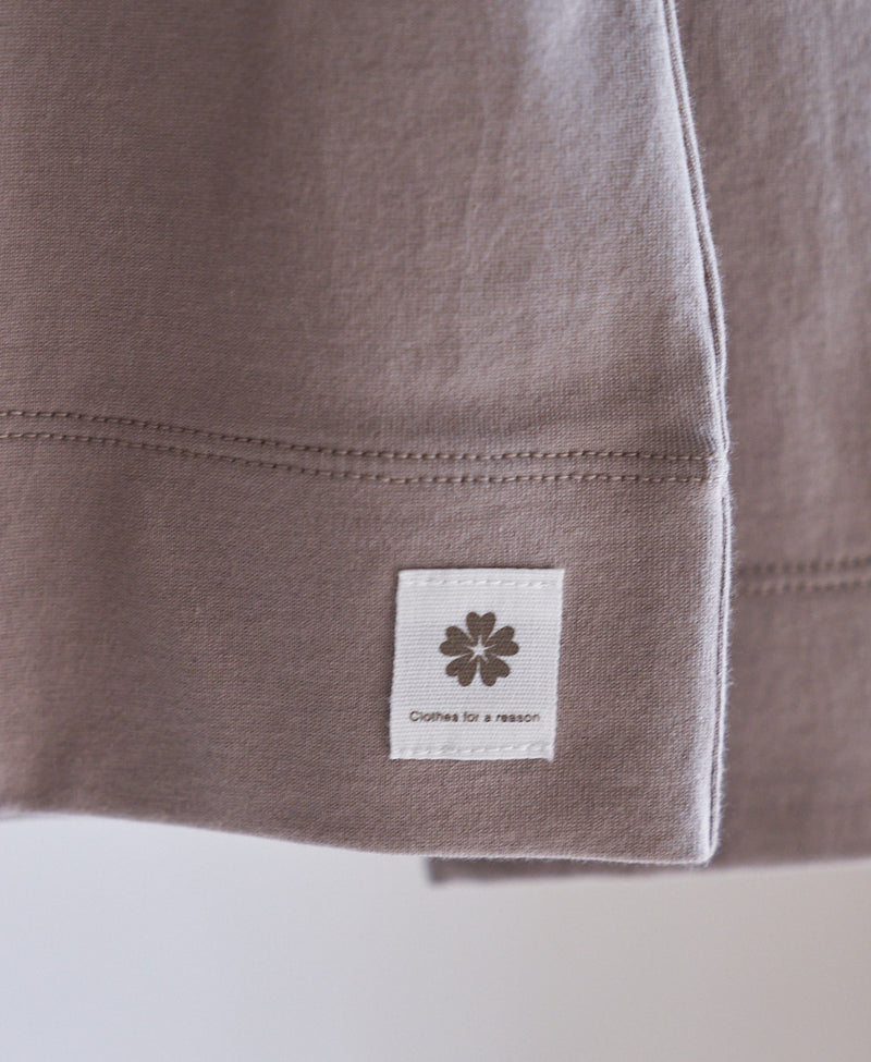 TM-9841 / Single Soft-Fit ①ｰMock neck Long Sleeve Tshirt