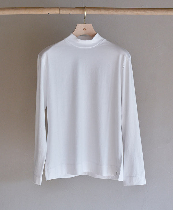 TM-9841 / Single Soft-Fit ①ｰMock neck Long Sleeve Tshirt