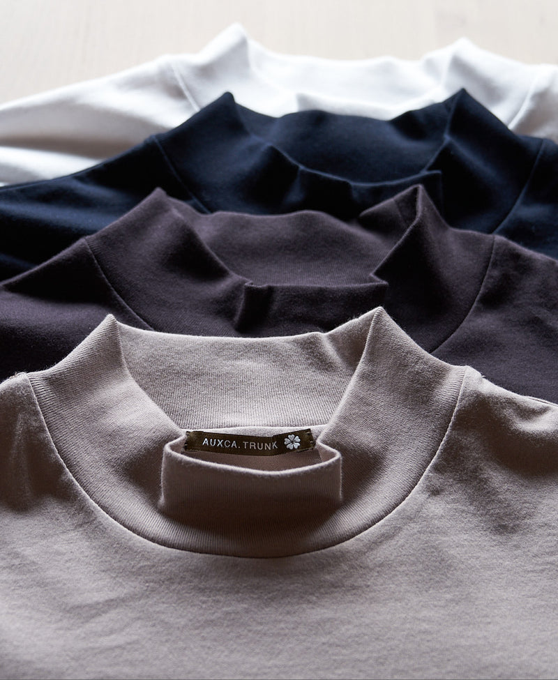 TM-9841 / Single Soft-Fit ①ｰMock neck Long Sleeve Tshirt