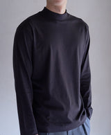 TMｰ9841/Single Soft-Fit ①_Mock neck Long Sleeve Tshirt