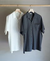 AM-3042 / Cotton Wool-Shortsleeve Relax Shirt