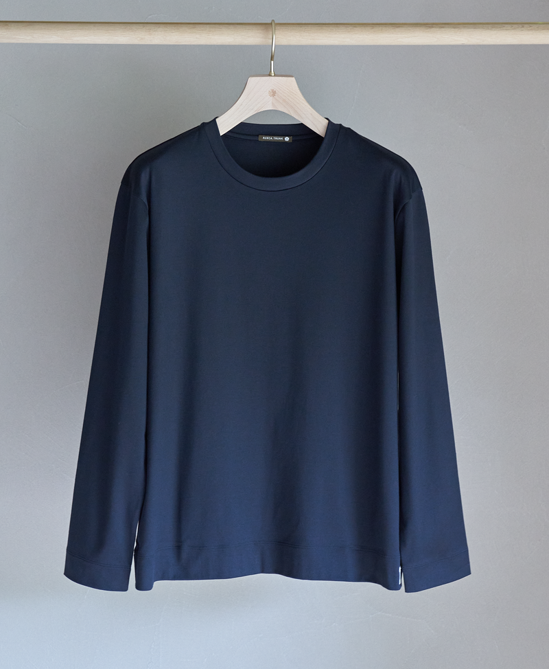 TM-9848/Double Soft-Crew Neck Long Sleeve TShirt