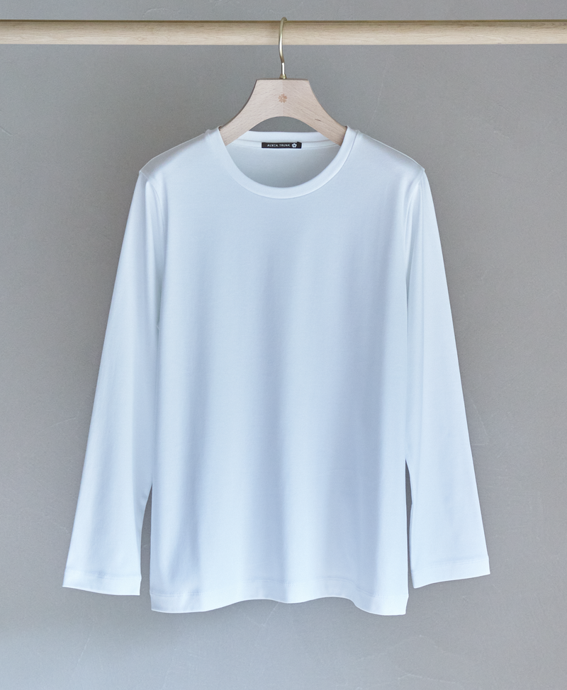 TL-9459/Double Soft-Small Neck Long sleeve TShirt
