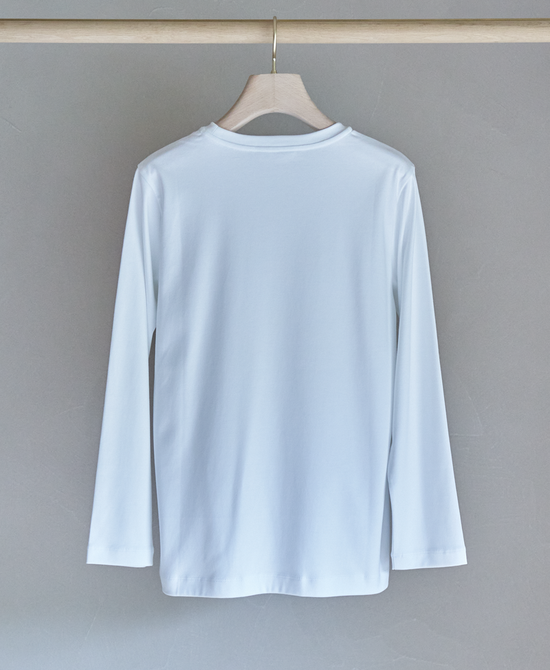 TL-9396 / Subin Smooth-Small Neck Long sleeve TShirt