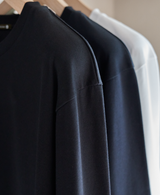 TM-9848/Double Soft-Crew Neck Long Sleeve TShirt