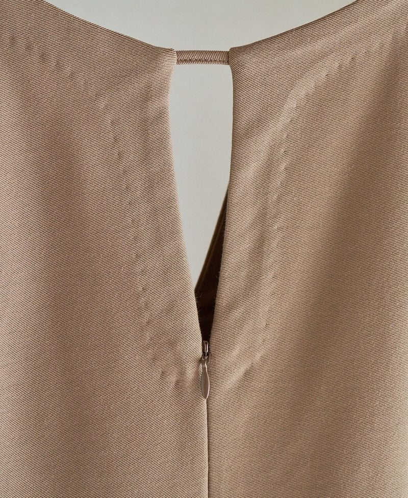TL-8423/Cotton Twill-Sleeveless Long Onepiece
