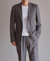AM-4075 / Strong Twist Wool Stretch-Single Jacket