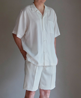 AM-3042 / Cotton Wool-Shortsleeve Relax Shirt