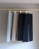 TL-6476/Mercerizing Cotton-Center Seam Wide Pants