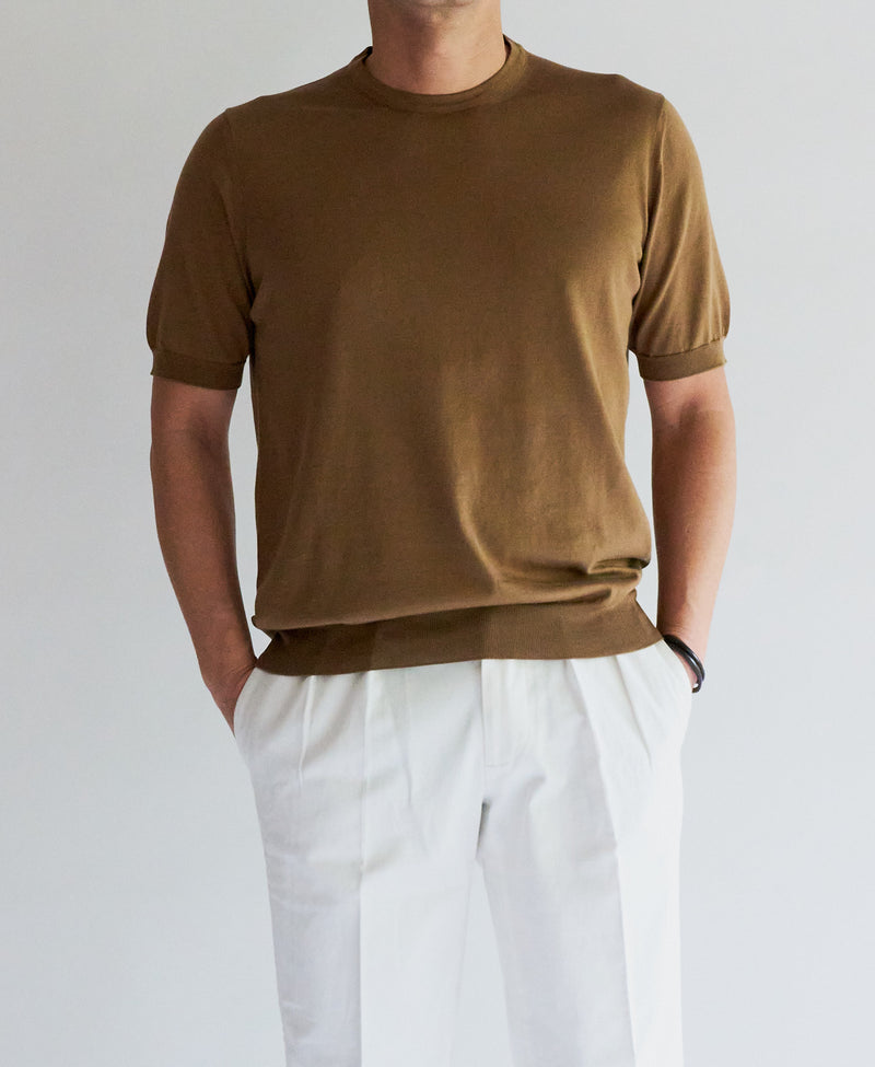 TM-1668/Supima Cotton-Loose Fit Short Sleeve Knit