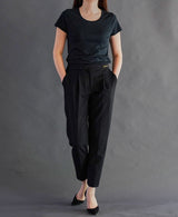 TL-6283 / Cotton Nylon Stretch Punch-Tapered Pants