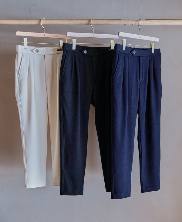 TM-6745/Stretch Mocrody-Tapered Pants