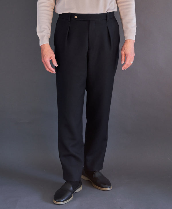 AM-6024/Wool Doublecloth-Tapered Pants