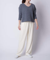 TL-9216/Wool Waffle-V Neck Pullover_1