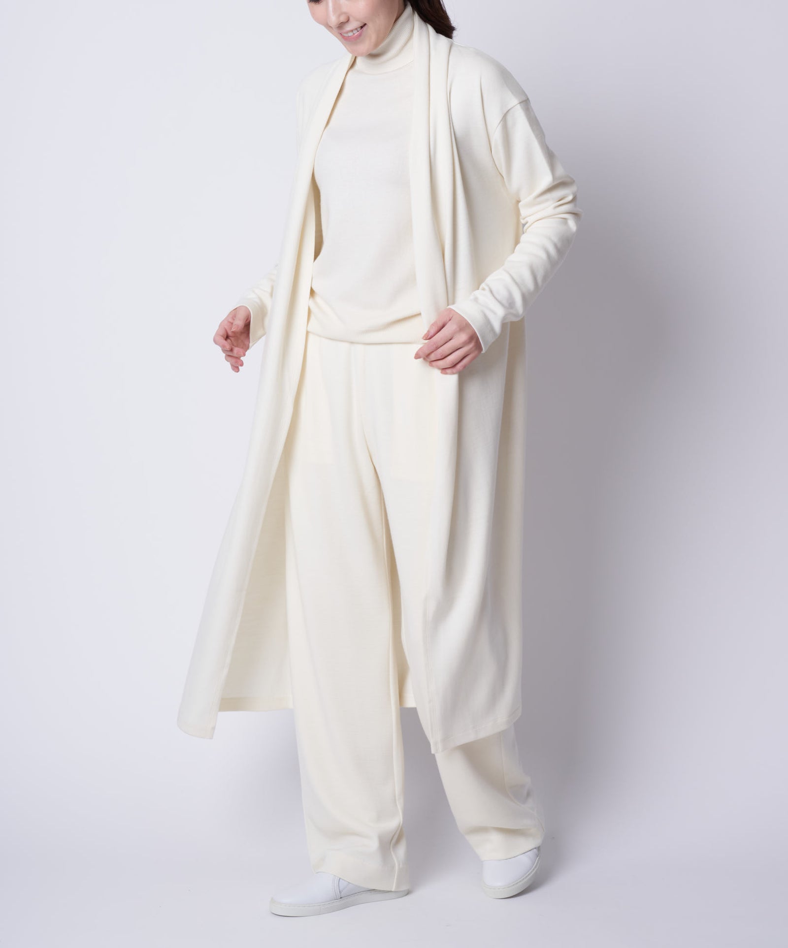 Wool Punch Long Cardigan（ウールポンチロングカーディガン） – AUXCA