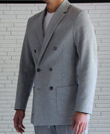 TM-411 / Cotton Art Pique-Double Jacket_1 tight fitting